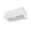 EVIDO FADE 60GW felsőszekrénybe építhető konyhai elszívó,fehér üveg,60cm széles,aluminium zsírszűrő,CHB6BW.2