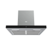  EVIDO LINE 60B T-shape fali páraelszívó, 60 cm, inox/fekete üveg, érintőszenzor