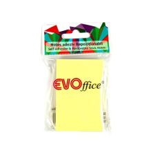 EVO Jegyzettömb öntapadó, 50x75mm, 100lap, Evo sárga post-it