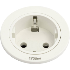 EVOline 159280004300 Beépíthető elosztó 1 részes Fehér (e159280004300) hosszabbító, elosztó