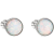 Evolution Group 11001.3 fehér szintetikus opál fülbevaló Swarovski® kristályokkal díszítve (925/1000, 1 g