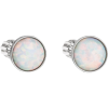 Evolution Group 11001.3 szintetikus opál, Swarovski kristályokkal, (Ag, 925/1000, 1 g, fehér) (8590962110036)