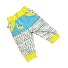 Ewa Pamut Pocaknadrág - Zöld/Kék Csíkos 62 babanadrág