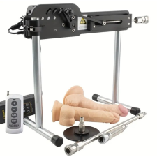  EwToys push love szexgép - Két dildóval + tapadókoronggal és hosszabítóval vibrátorok