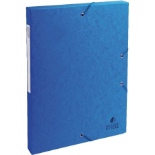Exacompta A4 2,5cm kék prespán karton gumisbox mappa