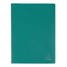 Exacompta bemutató mappa, PP, 40-zsebes, türkiz zöld mappa