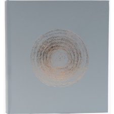 Exacompta fotóalbum (29x32cm, 60old, 300 fotó) pasztellszürke, arany mintás fényképalbum