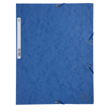 Exacompta gumis mappa, A4, 400g, kék mappa