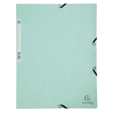 Exacompta gumis mappa, A4, 400g, pasztell zöld mappa
