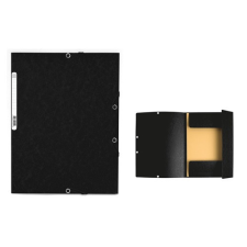 Exacompta Gumis mappa karton Exacompta A/4 355g fekete mappa