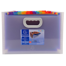 Exacompta Harmonika irattartó Exacompta Crystal PP A/4 Maxi 24 rekeszes irattartó