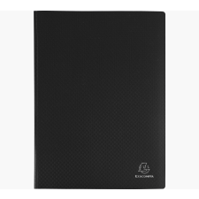 Exacompta iratvédő mappa, PP, A4, 30 tasakos, fekete mappa