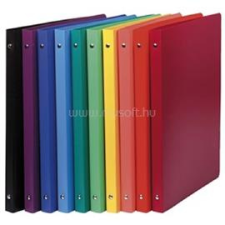 Exacompta Opaque A4 4 gyűrűs 20 mm gerinccel PP fekete gyűrűskönyv (P2130-0690) gyűrűskönyv
