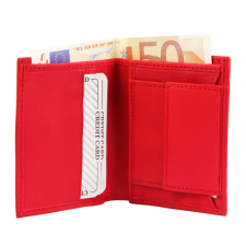  Excellanc mini női bőr pénztárca, piros pénztárca
