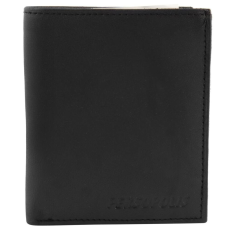 Excellanc Persopolis uniszex pénztárca valódi bőrből, 11x9 cm, fekete