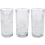 Excellent Houseware 3 pohár készlet Excellent Houseware, üveg, 7x14 cm, 380 ml, átlátszó