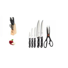  EXCELLENT HOUSEWARE KÉS KÉSZLET FA TARTÓBAN 1CS kés és bárd