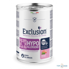 Exclusion Canine Hypoallergenic Puppy Sertés konzerv 400g kutyaeledel