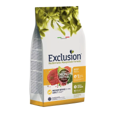  Exclusion Mediterraneo Mono Noble Grain Adult Beef Medium 12kg kutyaeledel