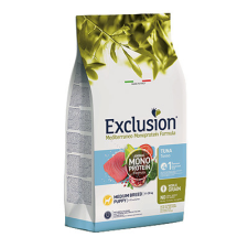 Exclusion Mediterraneo Monoprotein Noble Grain Puppy Tuna Medium 3kg kutyaeledel