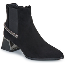 Exé Shoes Bokacsizmák P1811-T941-FABRIC-BLACK Fekete 41
