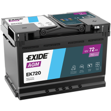 EXIDE Indító akkumulátor EXIDE EK720 autóalkatrész
