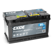 EXIDE Premium 12V 85Ah 800A jobb+ autó akkumulátor (EA852) autó akkumulátor