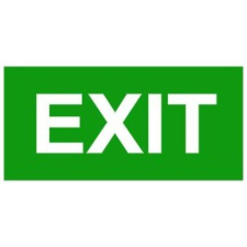  Exit - utánvilágító műanyag, 300*150mm információs tábla, állvány