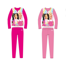 Exity kft Barbie jersey pamut pizsama - rózsaszín - 128 gyerek hálóing, pizsama