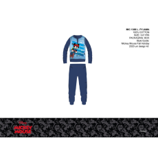 Exity kft Disney Mickey egér vékony pamut gyerek pizsama - jersey pizsama - sötétkék - 98