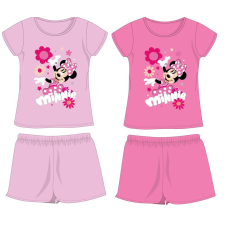 Exity kft Disney Minnie egér pamut nyári együttes - póló-rövidnadrág szett - rózsaszín - 128 gyerek ruha szett