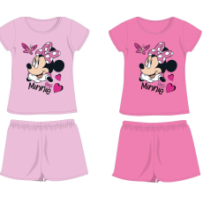 Exity kft Disney Minnie egér pamut nyári együttes - póló-rövidnadrág szett - világosrózsaszín - 116
