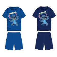 Exity kft Disney Stitch pamut nyári együttes - póló-rövidnadrág szett - középkék - 122 gyerek ruha szett