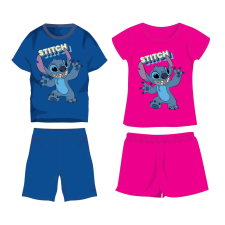 Exity kft Disney Stitch pamut nyári együttes - póló-rövidnadrág szett - középkék - 128 gyerek ruha szett