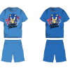 Exity kft Sonic pamut nyári együttes - póló-rövidnadrág szett - középkék - 128