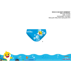 ExityKft. Baby shark baba fürdő alsó kisfiúknak - világoskék - 86