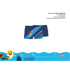 ExityKft. Baby shark baba fürdő boxer kisfiúknak - sötétkék - 86 gyerek fürdőruha