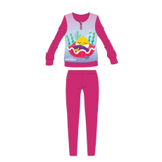 ExityKft. Baby Shark gyerek pizsama kislányoknak - jersey pamut pizsama - pink - 104