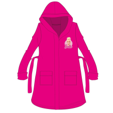 ExityKft. Barbie kapucnis pamut köntös gyerekeknek - pink - 122-128 lakástextília