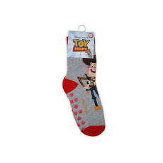 ExityKft. Csúszásgátlós gyerek bokazokni - Toy Story - teliplüss - szürke - 23-26