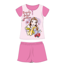 ExityKft. Disney Hercegnők nyári rövid ujjú gyerek pizsama - pamut jersey pizsama - rózsaszín - 104