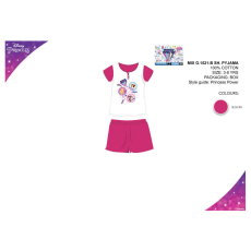 ExityKft. Disney Hercegnők nyári rövid ujjú gyerek pizsama - pamut pizsama - pink - 98