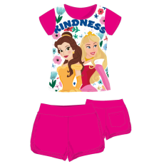 ExityKft. Disney Hercegnők pamut nyári együttes - póló-rövidnadrág szett - pink - 98