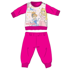 ExityKft. Disney Hercegnők téli vastag baba pizsama - pamut flanel pizsama - pink - 86