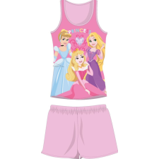 ExityKft. Disney Hercegnők ujjatlan nyári gyerek pizsama - pamut pizsama - világosrózsaszín - 98 gyerek hálóing, pizsama
