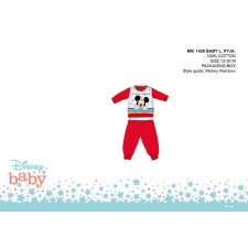 ExityKft. Disney Mickey egér baba pizsama - jersey pamut pizsama - piros - 98 hálózsák, pizsama