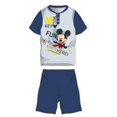 ExityKft. Disney Mickey egér nyári rövid ujjú gyerek pizsama - pamut jersey pizsama - sötétkék - 116