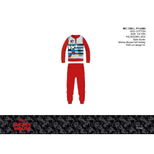 ExityKft. Disney Mickey egér vékony pamut gyerek pizsama - jersey pizsama - piros - 116 gyerek hálóing, pizsama