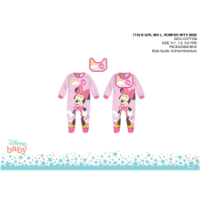 ExityKft. Disney Minnie egér baba rugdalózó előkével - világosrózsaszín-rózsaszín - 0-1 hónapos babának rugdalózó