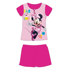 ExityKft. Disney Minnie egér nyári rövid ujjú gyerek pizsama - pamut jersey pizsama - pink - 122